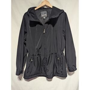 Pacific‎ Trail Womens Black Full Zip hooded Jacket Petite Medium Classic Casual